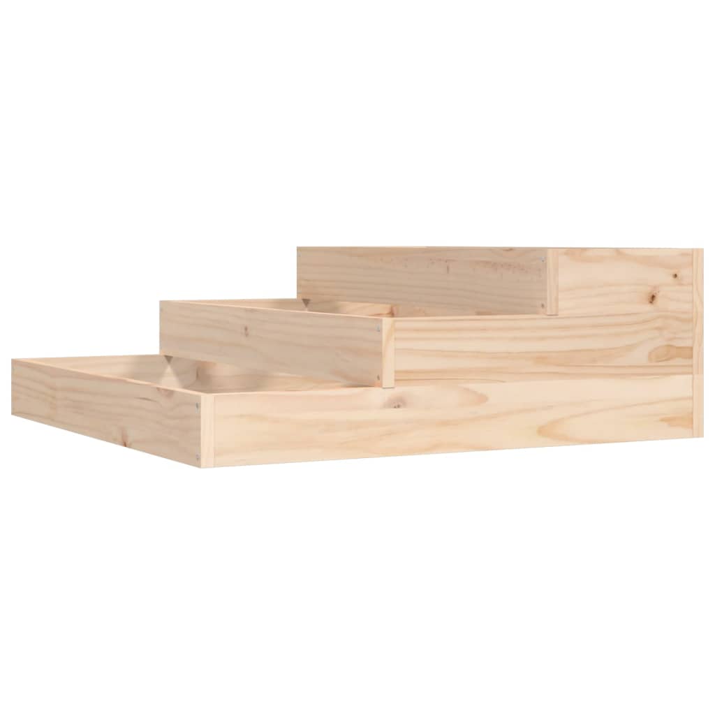 VidaXL Pflanzgefäß 78x78x27 cm aus massivem Kiefernholz