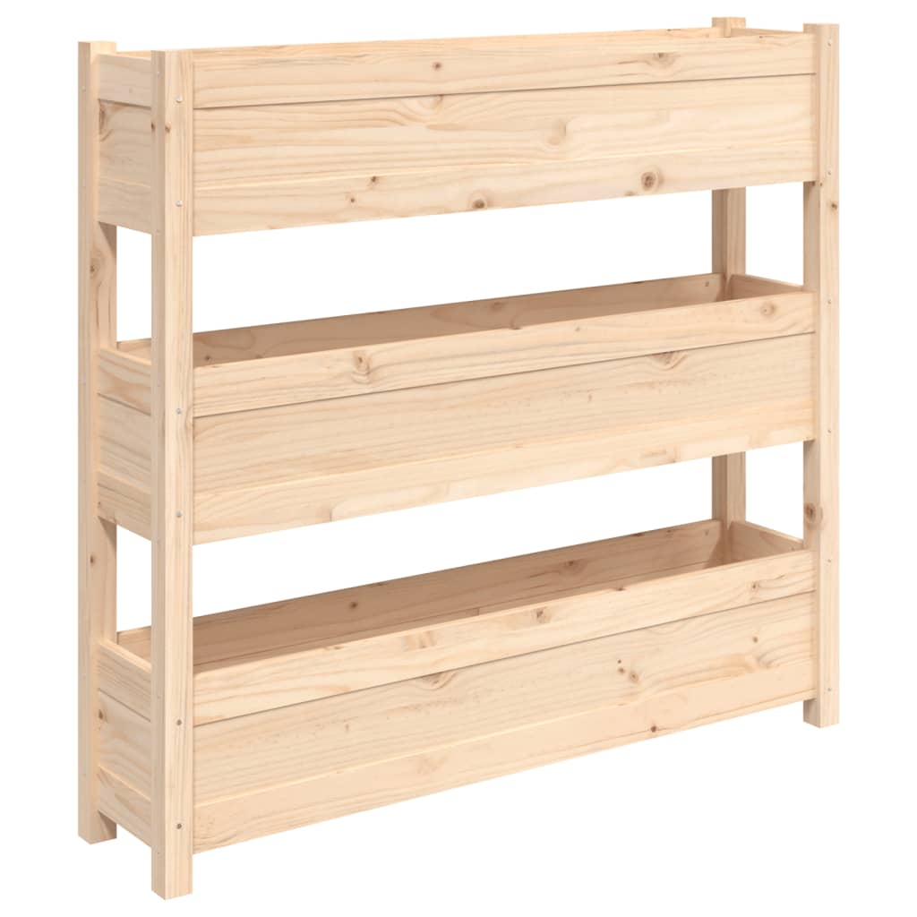 Vidaxx Pflanzgefäß 112x25x104,5 cm massives Kiefernholz