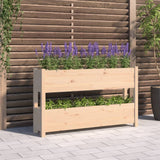 Vidaxx Pflanzgefäß 112x25x66 cm aus massivem Kiefernholz
