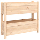 Vidaxx Pflanzgefäß 77x25x66 cm aus massivem Kiefernholz