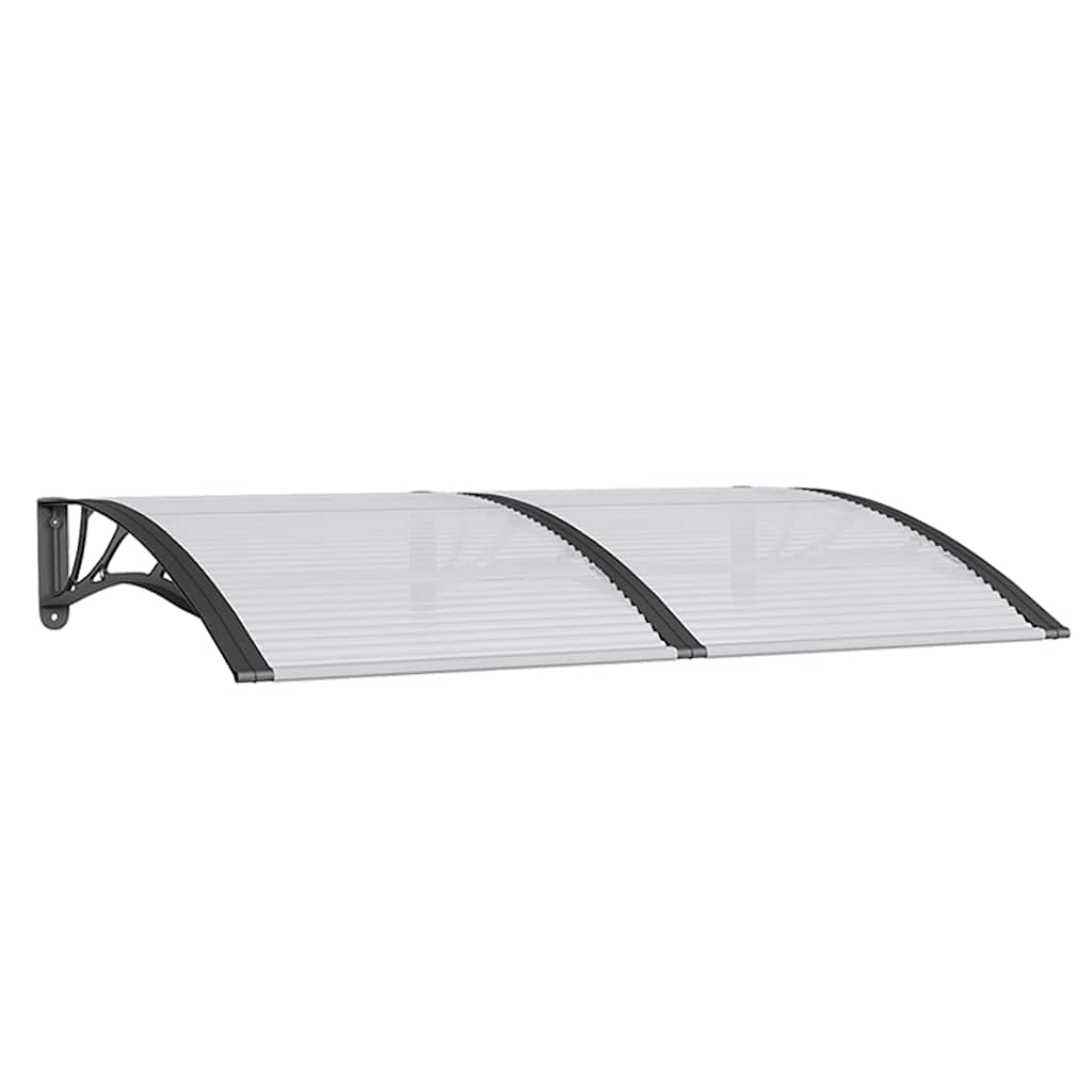 Vidaxx Türvordach 150x100 cm Polycarbonat schwarz