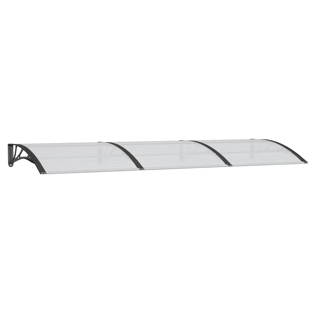 Vidaxx Türvordach 300x100 cm Polycarbonat schwarz