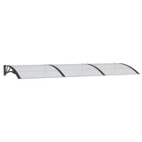 Vidaxx Türvordach 300x100 cm Polycarbonat schwarz