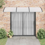 Vidaxx Türvordach 300x100 cm Polycarbonat schwarz