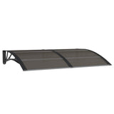 Vidaxx Türvordach 150x100 cm Polycarbonat schwarz