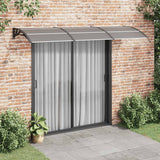 Vidaxx Türvordach 300x100 cm Polycarbonat schwarz