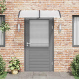 Vidaxx Türvordach 150x75 cm Polycarbonat schwarz und transparent