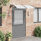 Vidaxx Türvordach 150x75 cm Polycarbonat schwarz und transparent