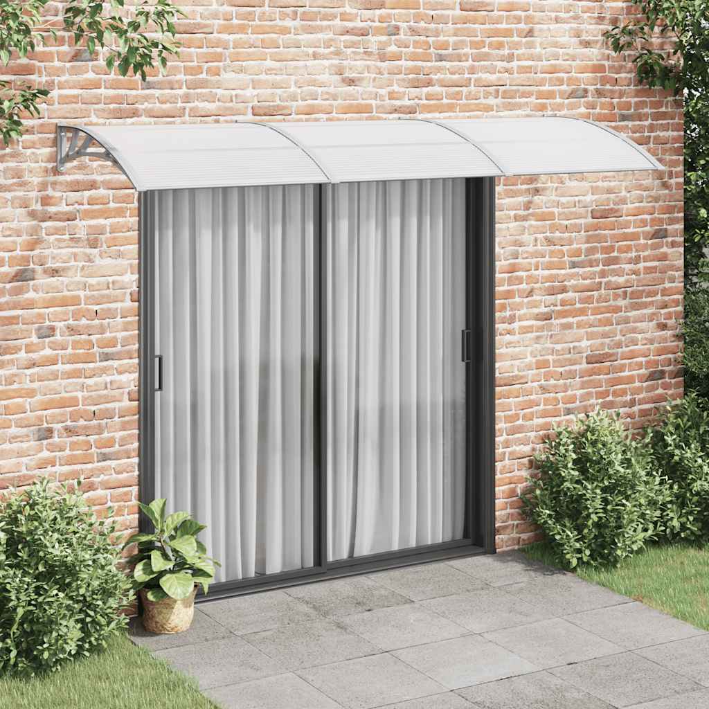 Vidaxx Türvordach 300x75 cm Polycarbonat grau