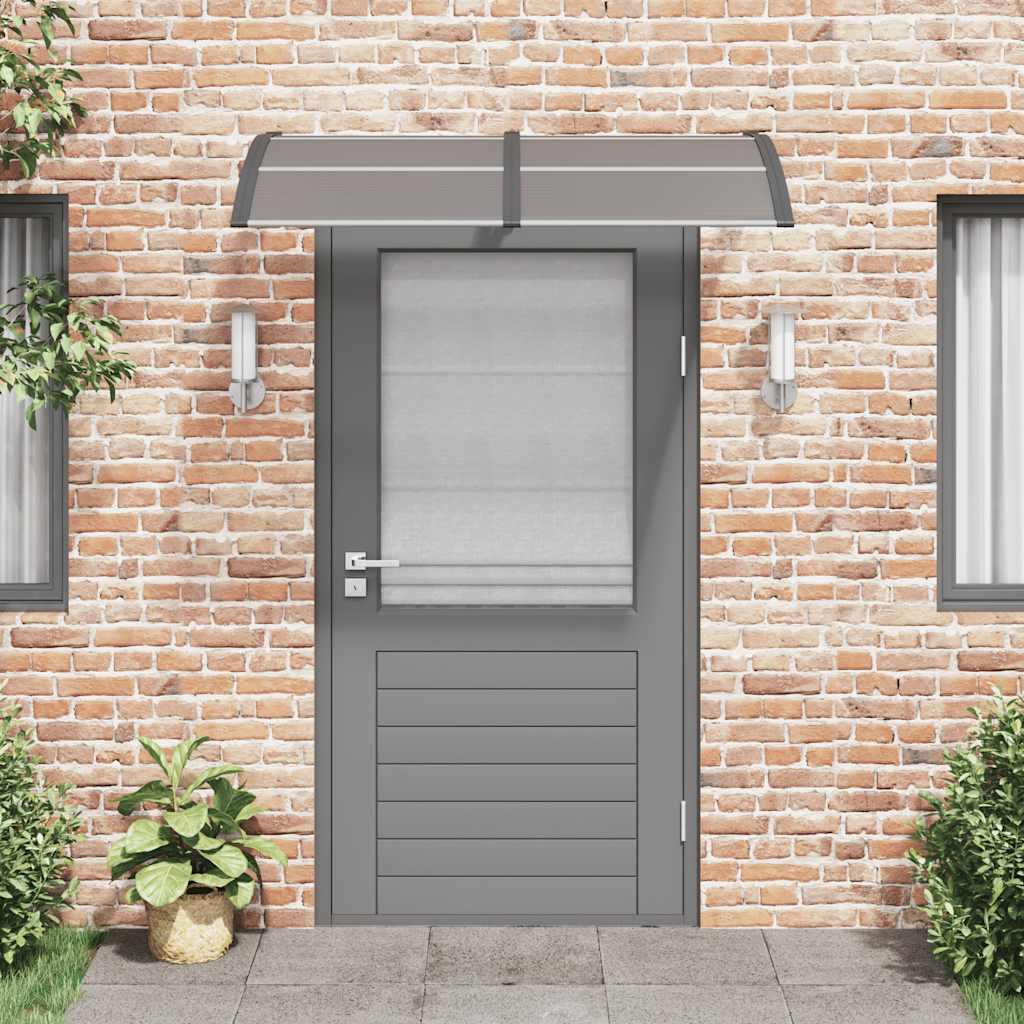 Vidaxx Türvordach 150x75 cm Polycarbonat schwarz