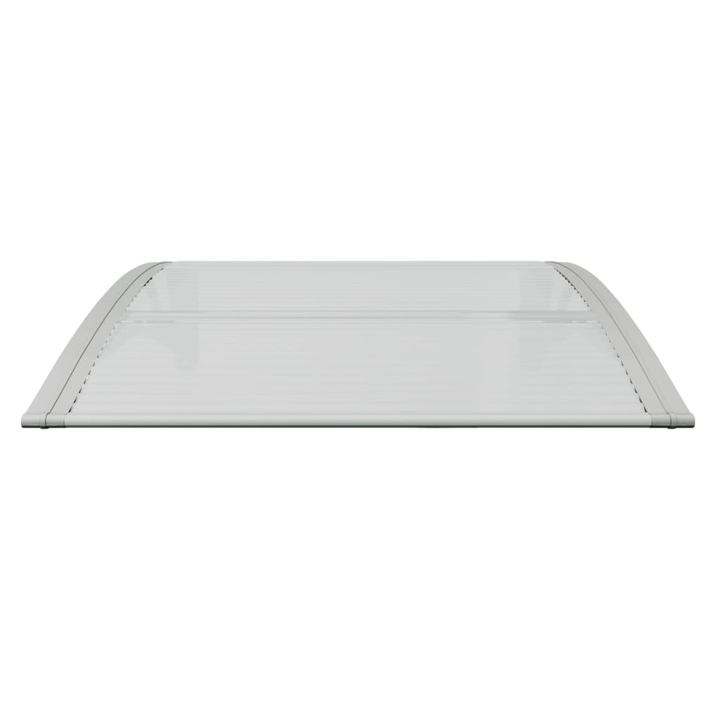 Vidaxl Door auvent 80x75 cm en polycarbonate gris et transparent