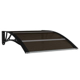 Vidaxx Türvordach schwarz 100x75 cm Polycarbonat