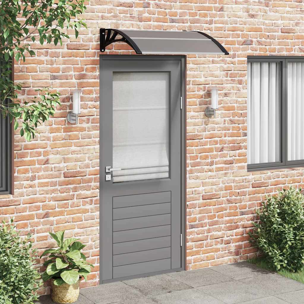 Vidaxx Türvordach schwarz 100x75 cm Polycarbonat