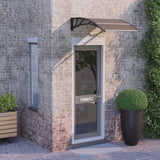 VidaXL door canopy 100x75 cm Polycarbonate black