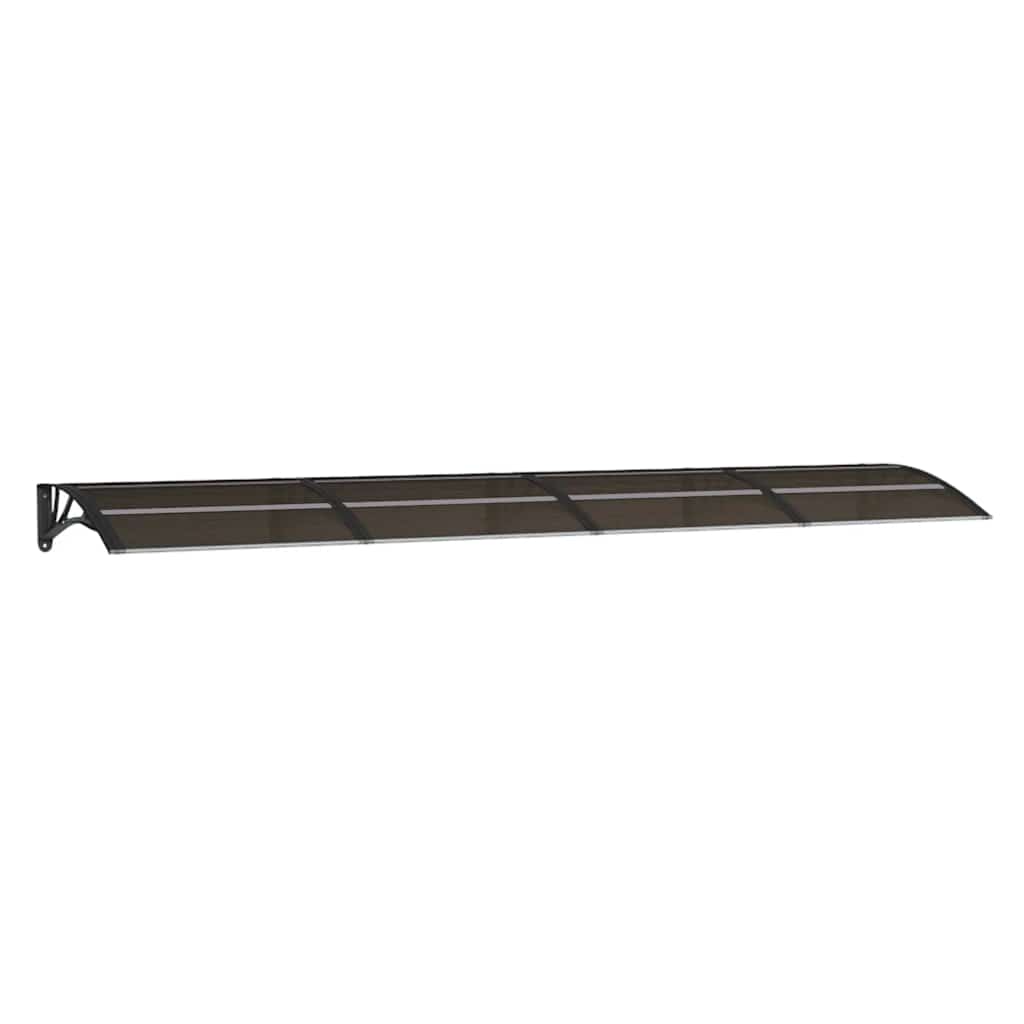 Vidaxx Türvordach 350x75 cm Polycarbonat schwarz