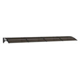 Vidaxx Türvordach 350x75 cm Polycarbonat schwarz