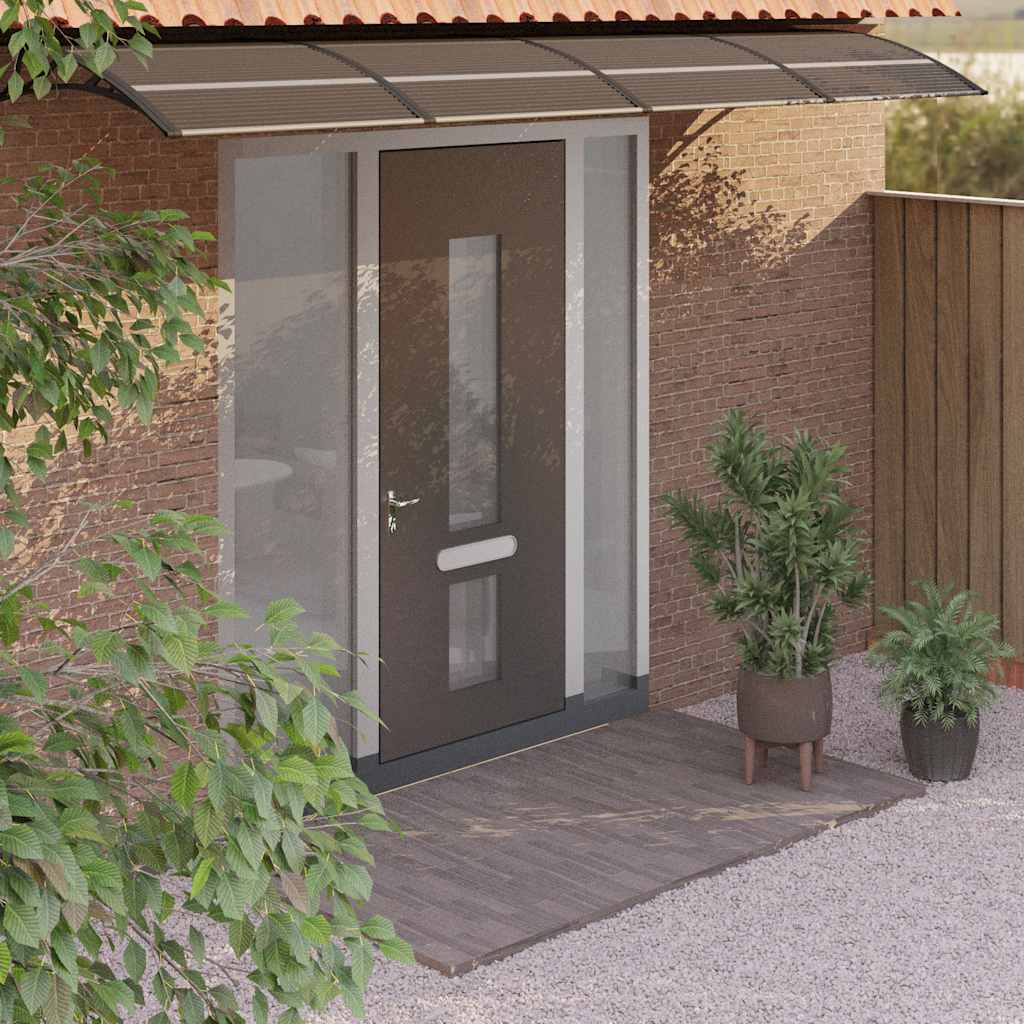 Vidaxx Türvordach 350x75 cm Polycarbonat schwarz