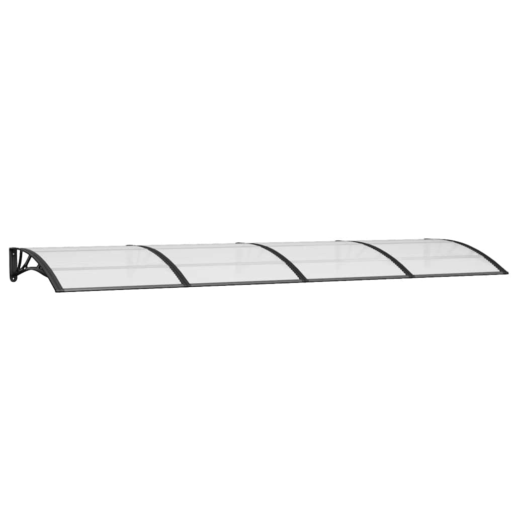 Vidaxx Türvordach 350x100 cm Polycarbonat schwarz