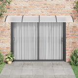 Vidaxx Türvordach 350x100 cm Polycarbonat schwarz