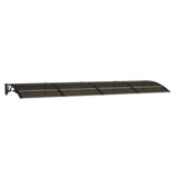 Vidaxx Türvordach 300x100 cm Polycarbonat schwarz
