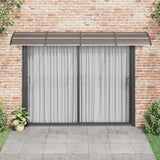 Vidaxx Türvordach 300x100 cm Polycarbonat schwarz