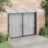 Vidaxx Türvordach 400x75 cm Polycarbonat schwarz und transparent
