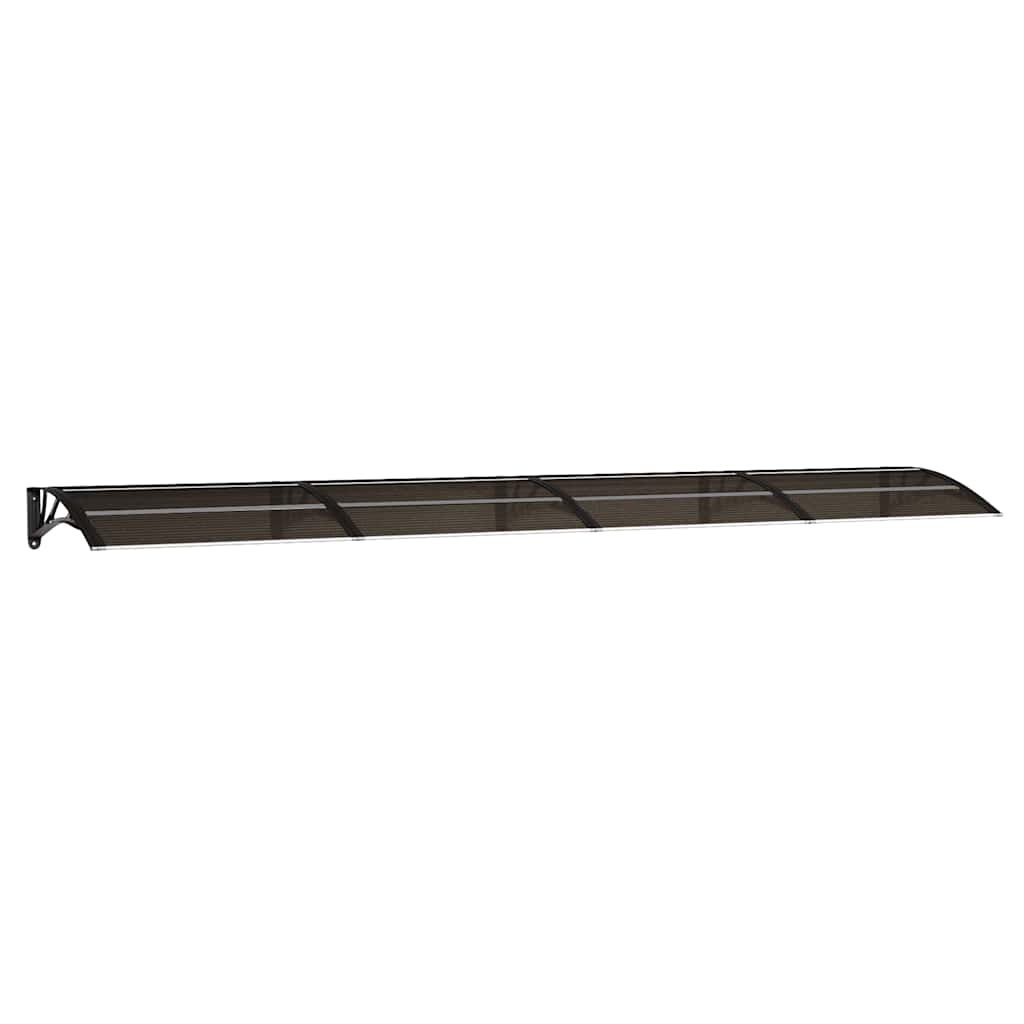 Vidaxx Türvordach 400x75 cm Polycarbonat schwarz