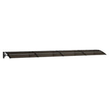 Vidaxx Türvordach 400x75 cm Polycarbonat schwarz