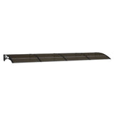 Vidaxx Türvordach 400x100 cm Polycarbonat schwarz