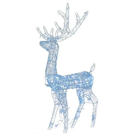VidaXL Weihnachtsdekoration Rentier 2 Stk. 120 cm Acryl kaltweiß