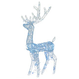 VidaXL Weihnachtsdekoration Rentier 3 Stk. 120 cm Acryl kaltweiß