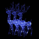 VidaXL Weihnachtsdekoration Rentier 3 Stk. 120 cm Acryl Blau