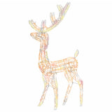VidaXL Weihnachtsdekoration Rentier 2 Stück Mehrfarbig 120 cm Acryl