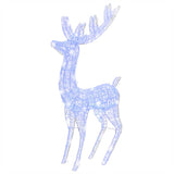 VidaXL Weihnachtsdekoration Rentier XXL 2 Stk. 250 LEDs Blau 180 cm Acryl