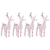 VidaXL Weihnachtsrentier 4 Stk. 160 LEDs Acryl warmweiß