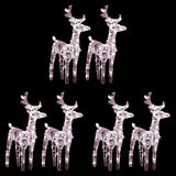 VidaXL Weihnachtsrentier 6 Stk. 240 LEDs Acryl warmweiß