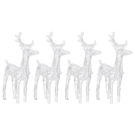 VidaXL Weihnachtsrentier 4 Stk. 160 LEDs Acryl Blau