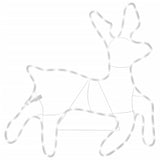 VidaXL Weihnachtsfigur Rentier mit LEDs 2 Stück 57x55x4,5 cm warmweiß