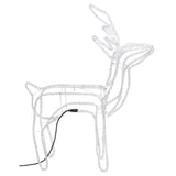 VidaXL Weihnachtsfigur Rentier 2 Stück 76x42x87 cm warmweiß