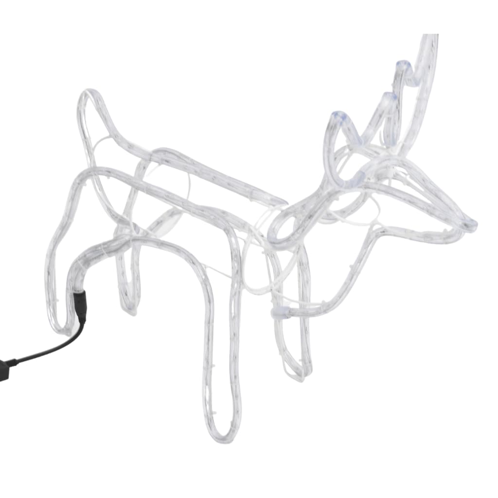 VidaXL Weihnachtsfigur Rentier 2 Stk. 60x30x60 cm warmweiß