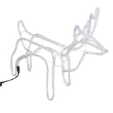 VidaXL Weihnachtsfigur Rentier 3 Stück 60x30x60 cm warmweiß