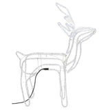VidaXL Weihnachtsfigur Rentier 3 Stück 76x42x87 cm kaltweiß