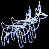VidaXL Weihnachtsfigur Rentier 2 Stück 60x30x60 cm kaltweiß