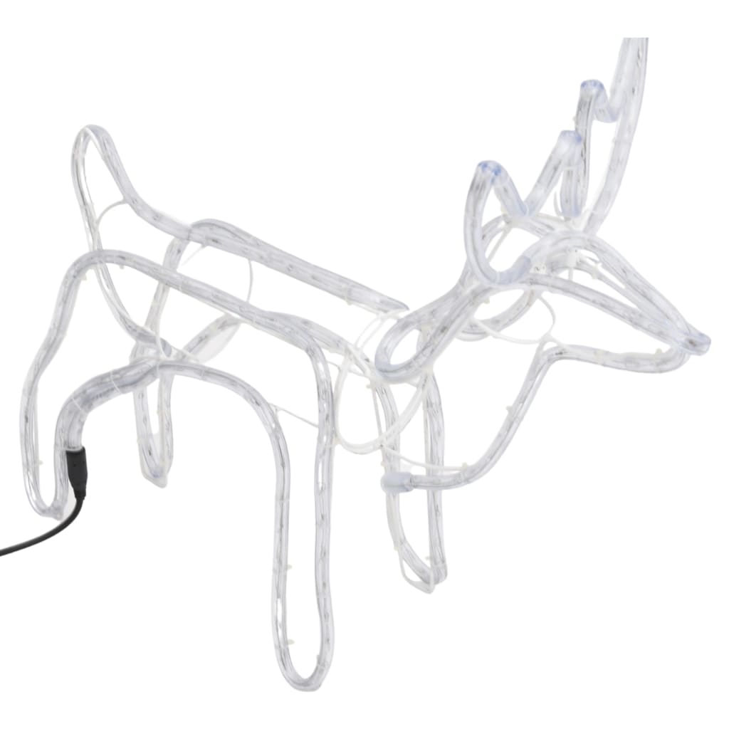 VidaXL Weihnachtsfigur Rentier 2 Stück 60x30x60 cm kaltweiß