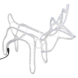 VidaXL Weihnachtsfigur Rentier 2 Stück 60x30x60 cm kaltweiß