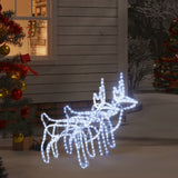 VidaXL Weihnachtsfigur Rentier 2 Stück 60x30x60 cm kaltweiß