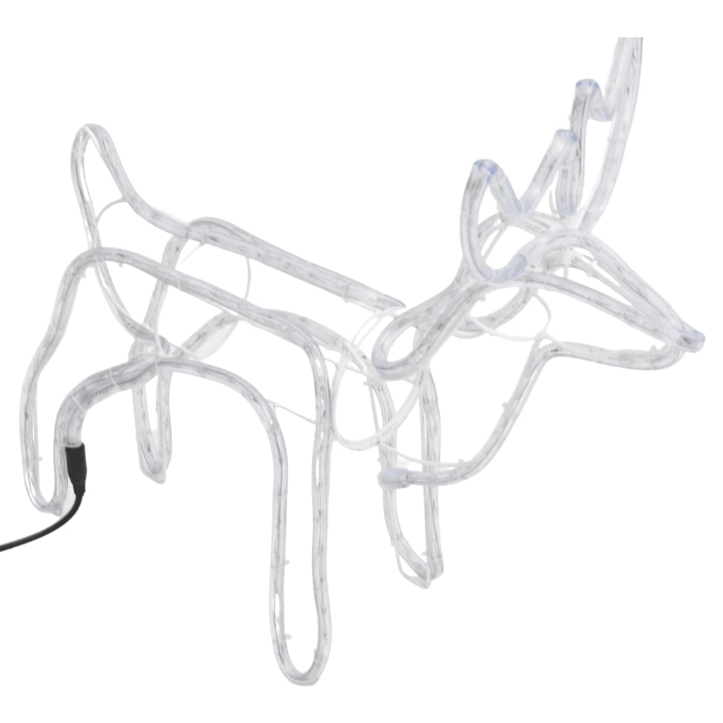 VidaXL Weihnachtsfigur Rentier 3 Stück 60x30x60 cm kaltweiß