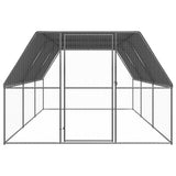 VidaXL Buitenhok for chickens 3x6x2 m galvanized steel