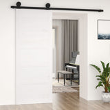 Vidaxl sliding door 80x1.8x204.5 cm solid pine white