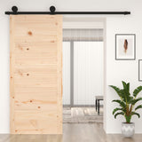 Vidaxl Porte coulissante 90x1.8x204,5 cm Pine solide